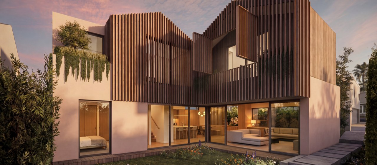 Casa Shutters, garden elevation